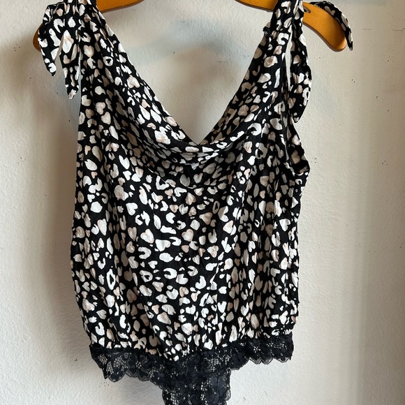 FP Intimately Bare It All Spotted Body suit Black Combo Size S - Picture 5 of 12